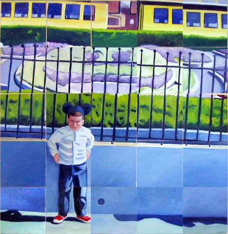 30"x 30" oil on canvas tiles