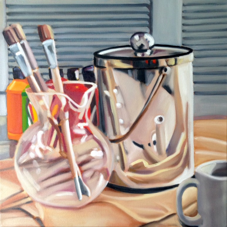 20" x 20" oil painting