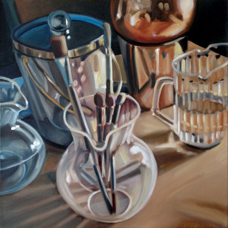 20" x 20" oil painting