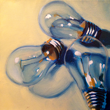 8" x 8" oil painting