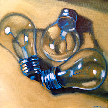 8" x 8" oil painting