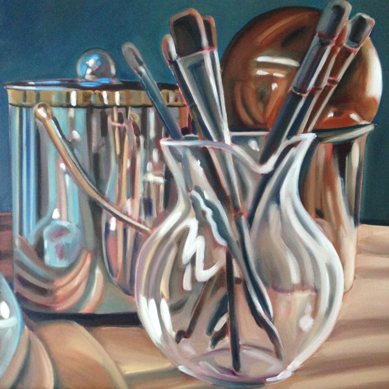 20" x 20" oil painting