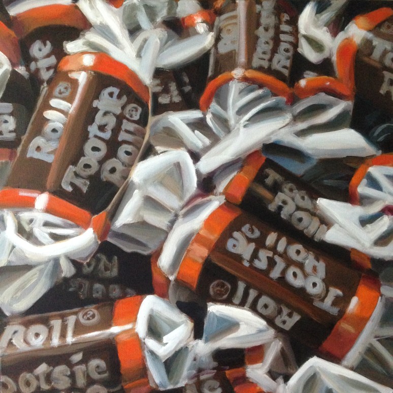 20" x 20" oil painting