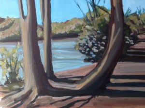 9" x 12" acrylic sketch on canvas sheet