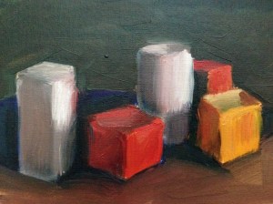 10" x 7" oil on canvas sheet