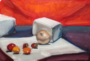 10" x 7" oil on canvas sheet