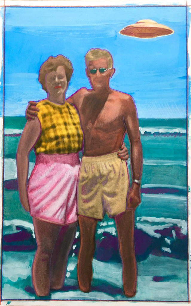 Copper Sightings 11" x 17" mixed media